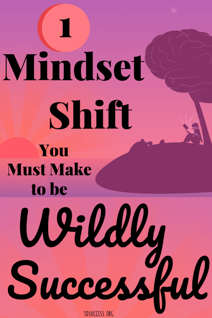 One Mindset Shift You Must Make To Be Wildly Successful   3D Success